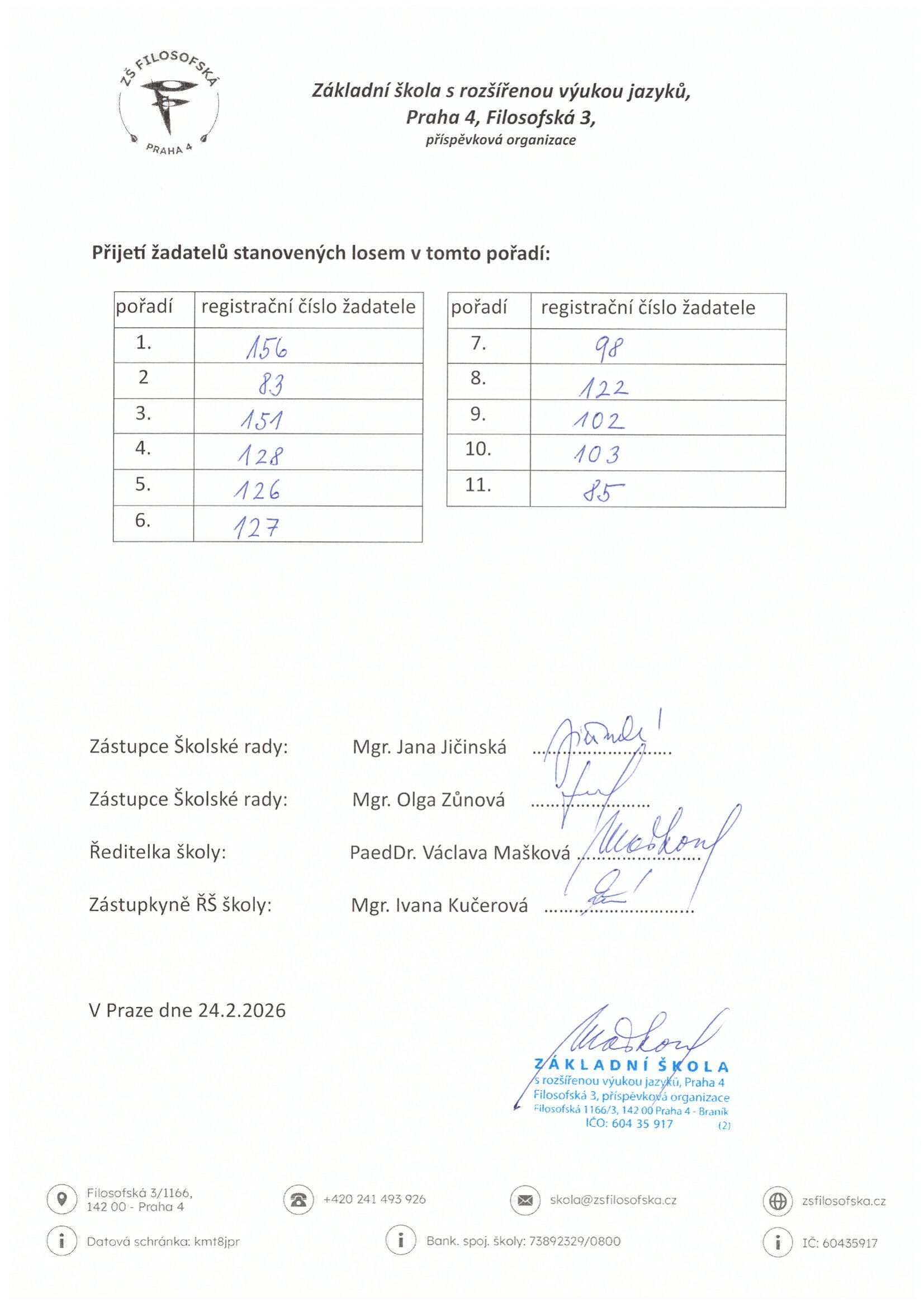 zapis 2026 27 losovani 2